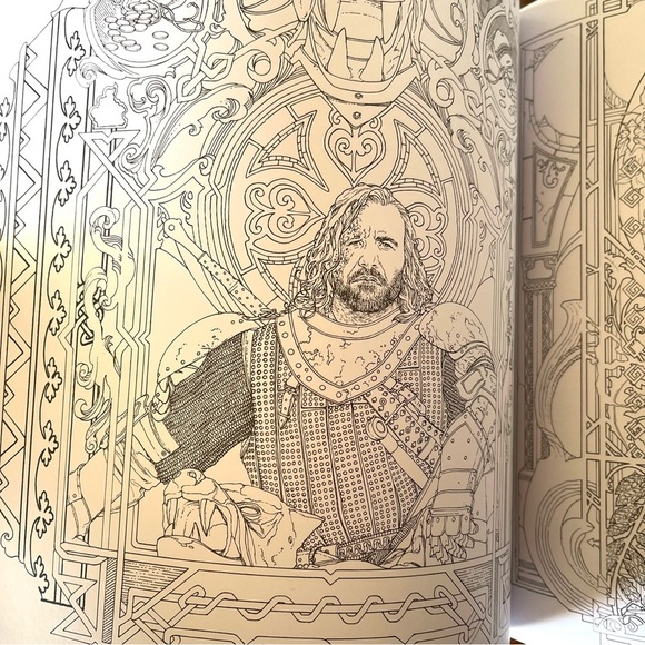GAME OF THRONES Coloring Book HBO NWT never colored in - Picture 11 of 12